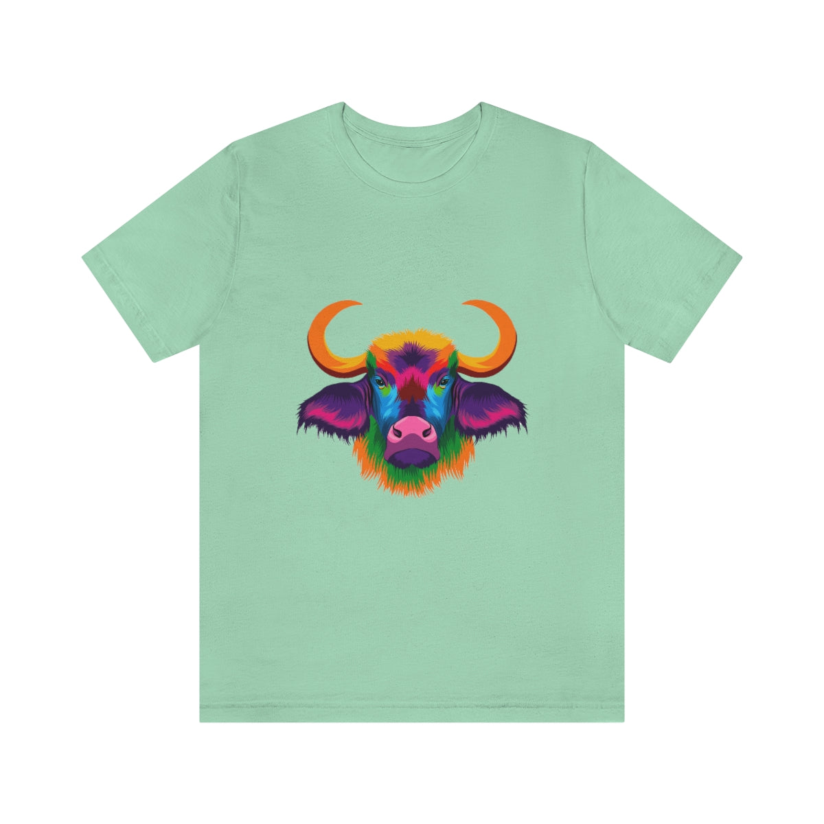 Unisex Jersey Short Sleeve Tee "Abstract colorful bison"