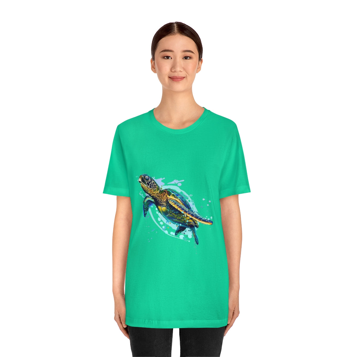 Unisex Jersey Short Sleeve Tee "Sea colorful turtle"