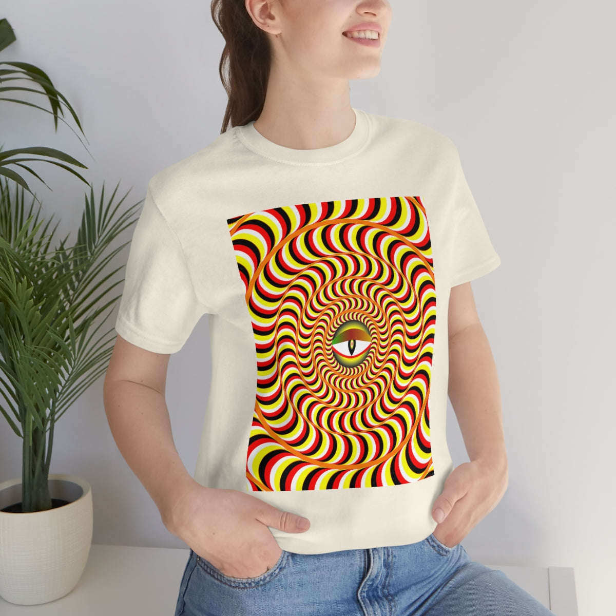 Unisex Jersey Short Sleeve Tee "Optical illusion Snake Eye"