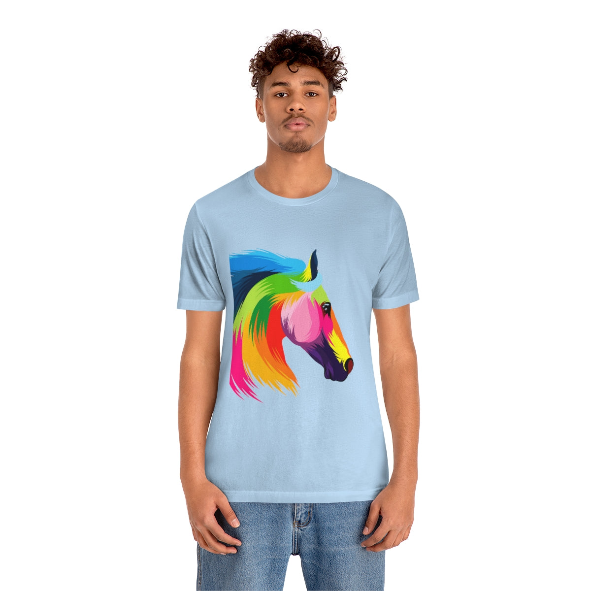 Unisex Jersey Short Sleeve Tee "Abstract colorful horse"