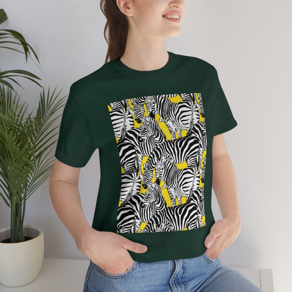 Unisex Jersey Short Sleeve Tee "Colorful zebras"