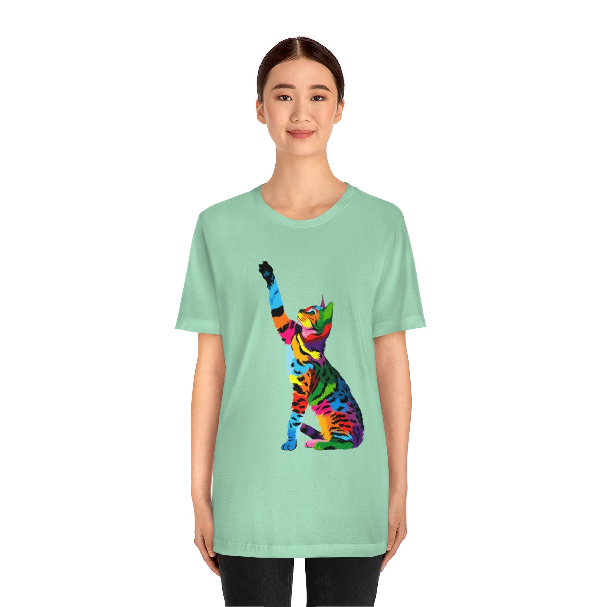 Unisex Jersey Short Sleeve Tee "Abstract bengal cat"