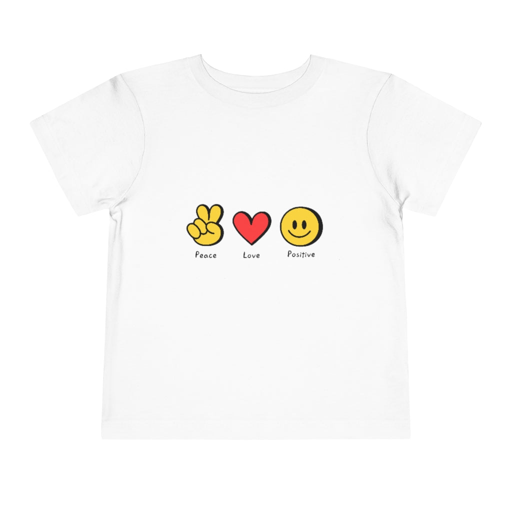 Kids Short Sleeve Tee "Peace, love, positive"