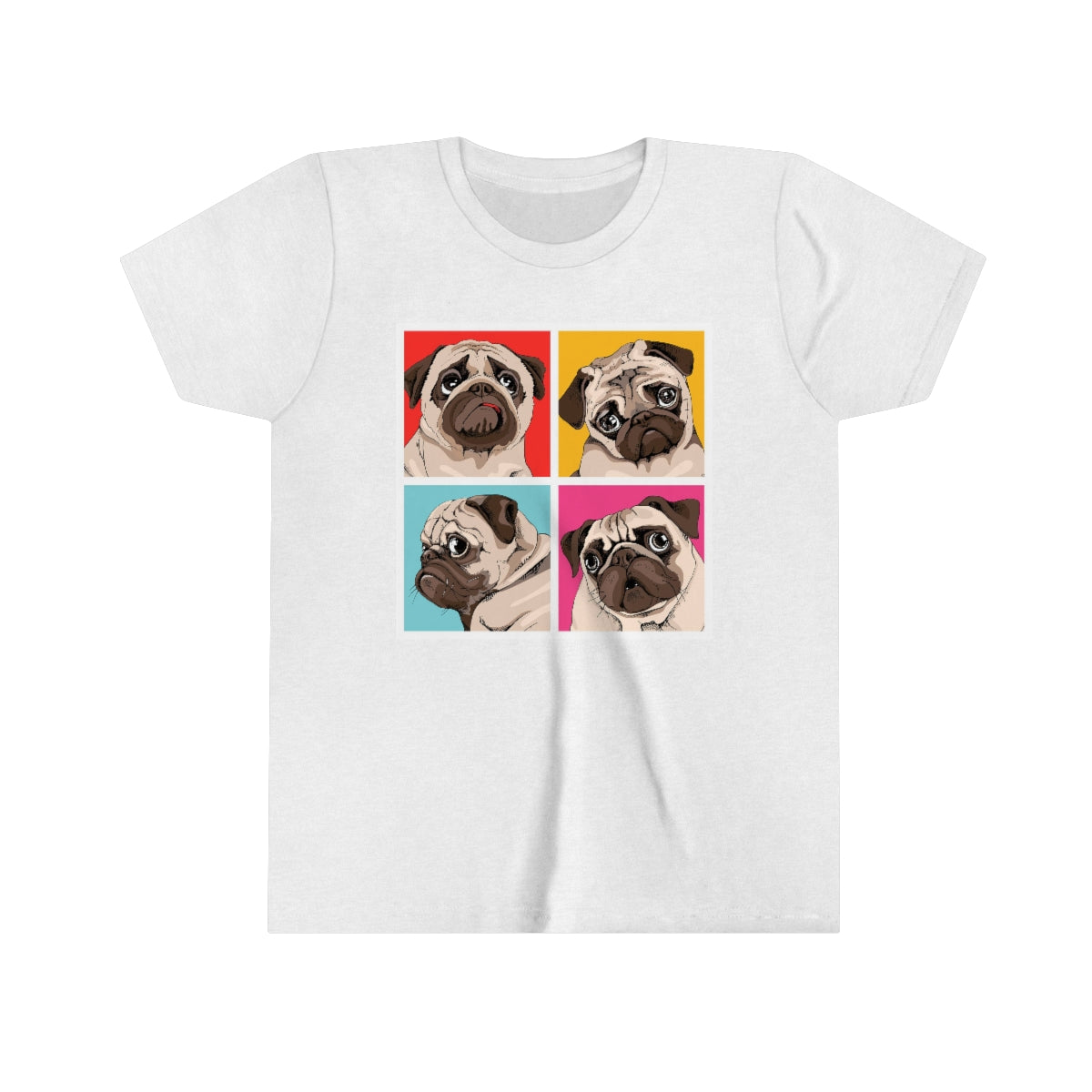 Youth Short Sleeve Tee "Four Pugs"