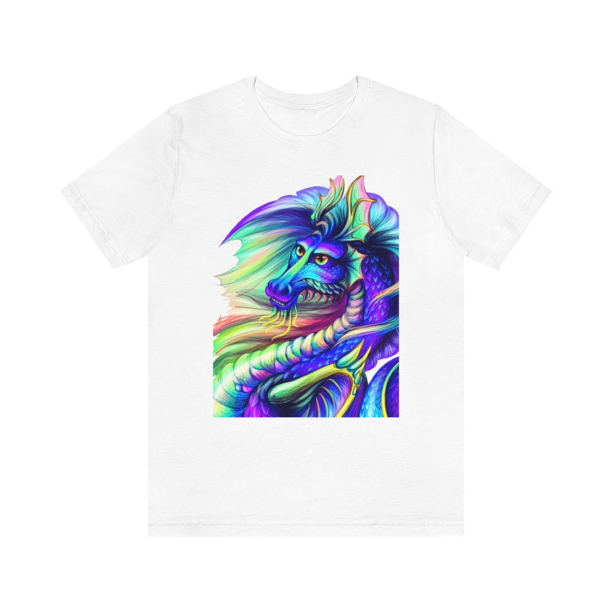 Unisex Jersey Short Sleeve Tee "Multi-colored dragon"