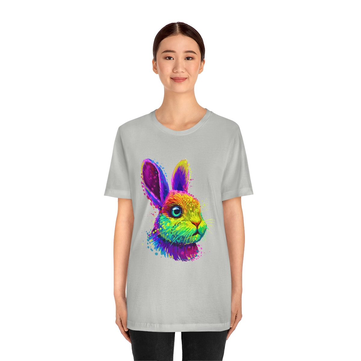 Unisex Jersey Short Sleeve Tee "Abstract colorful little rabbit"