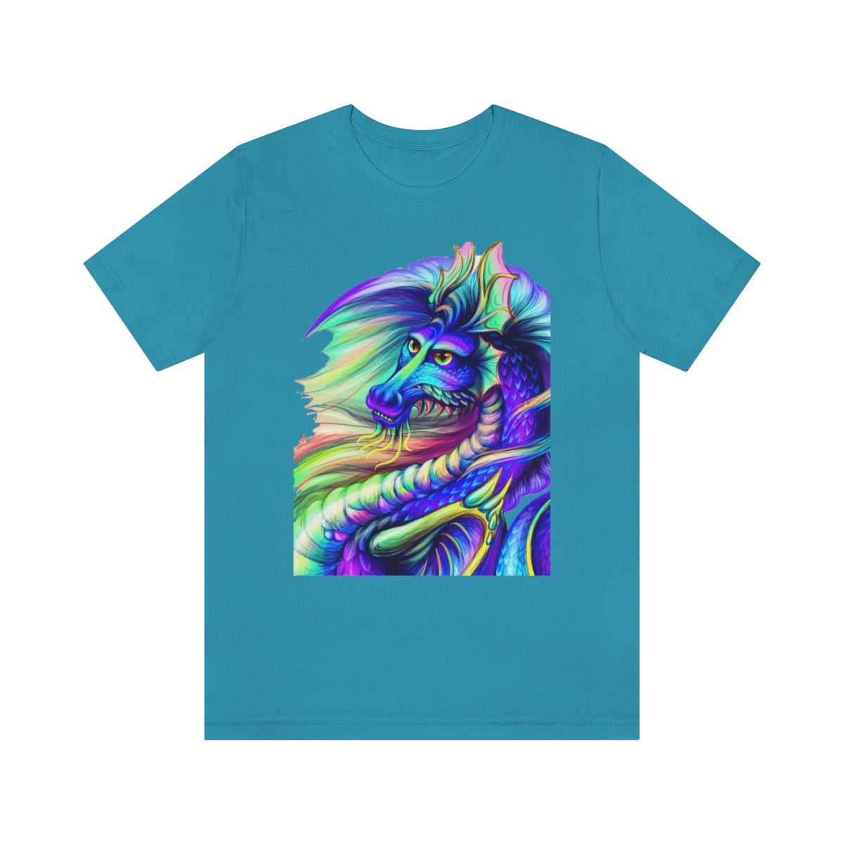 Unisex Jersey Short Sleeve Tee "Multi-colored dragon"