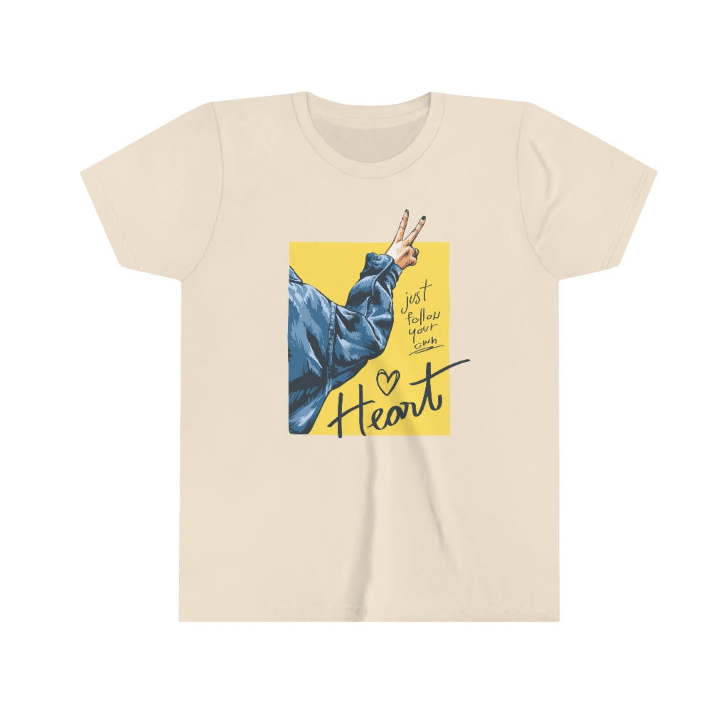 Youth Short Sleeve Tee "Follow your heart"