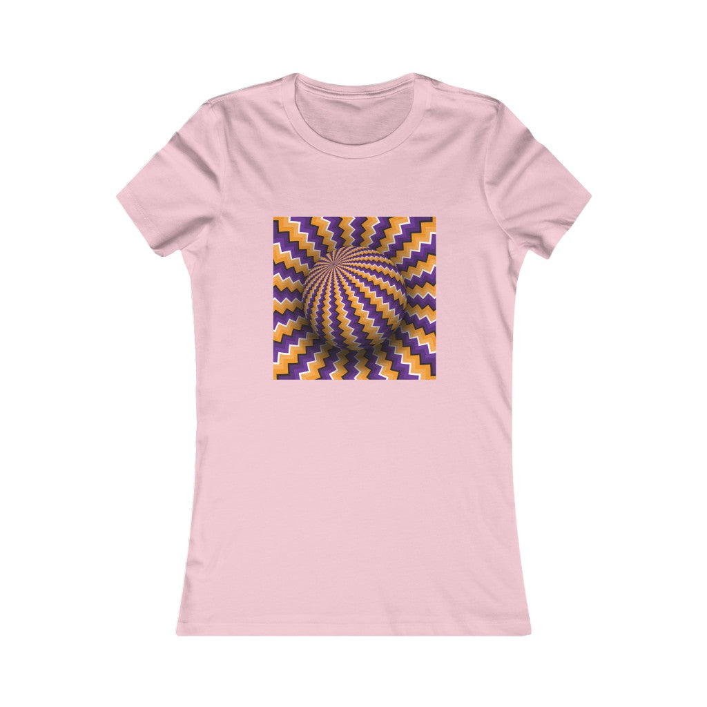 Women's Favorite Tee "Optical illusion Purple sphere"