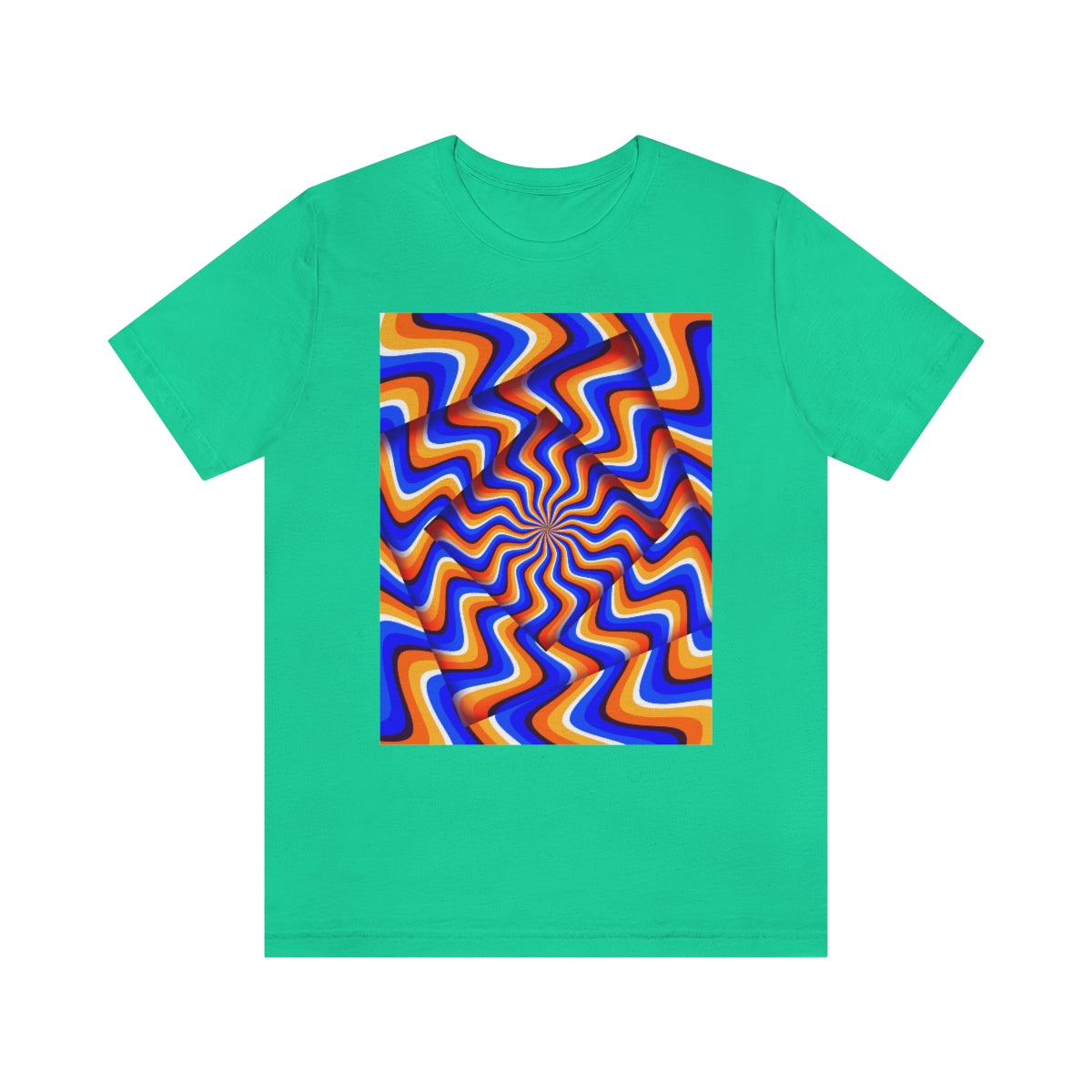 Unisex Jersey Short Sleeve Tee "Optical illusion Abstract turned frames"