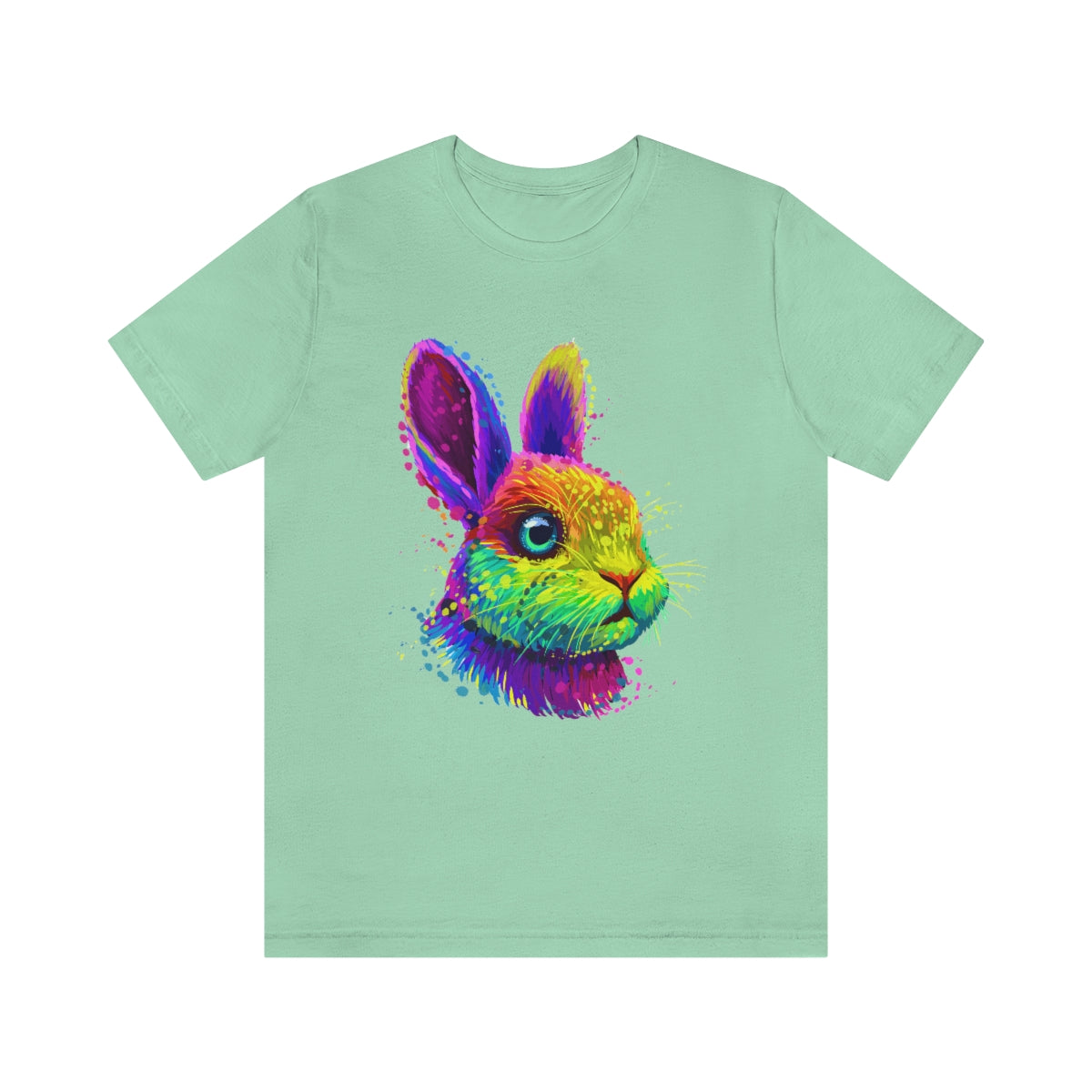 Unisex Jersey Short Sleeve Tee "Abstract colorful little rabbit"