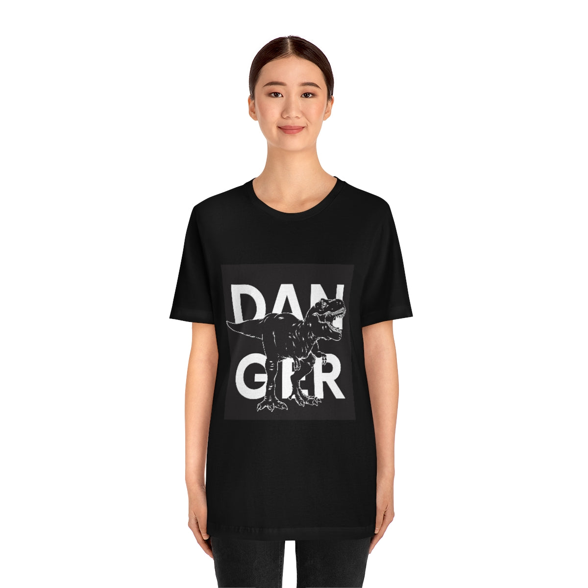 Unisex Jersey Short Sleeve Tee "Danger Dinosaur"