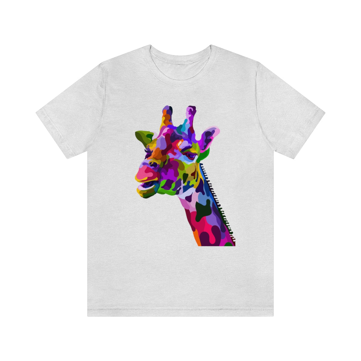Unisex Jersey Short Sleeve Tee "Abstract colorful geraffe"