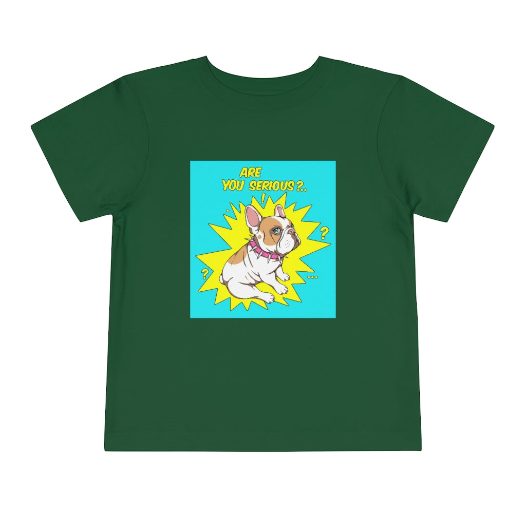 Kids Short Sleeve Tee "French bulldog are you serious?"
