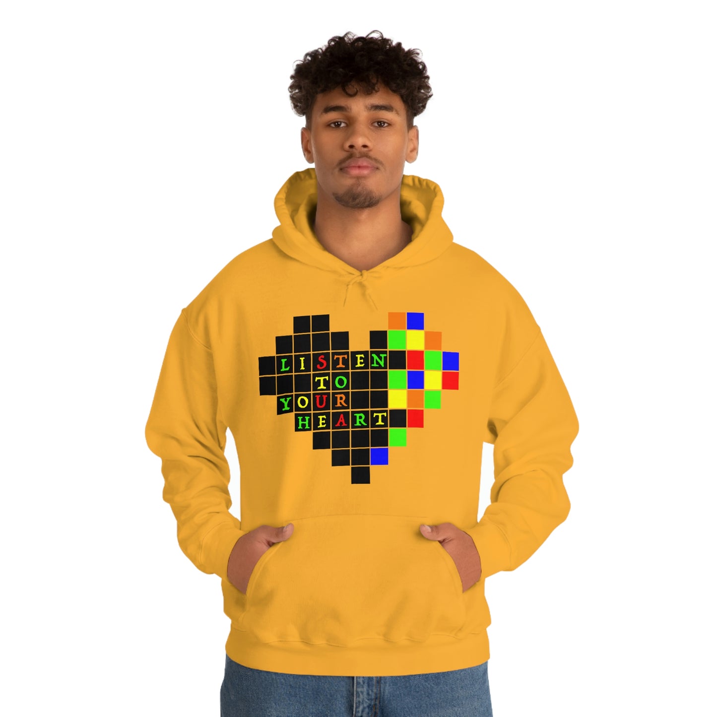 Unisex Heavy Blend™ Hooded Sweatshirt "Listen to your heart"