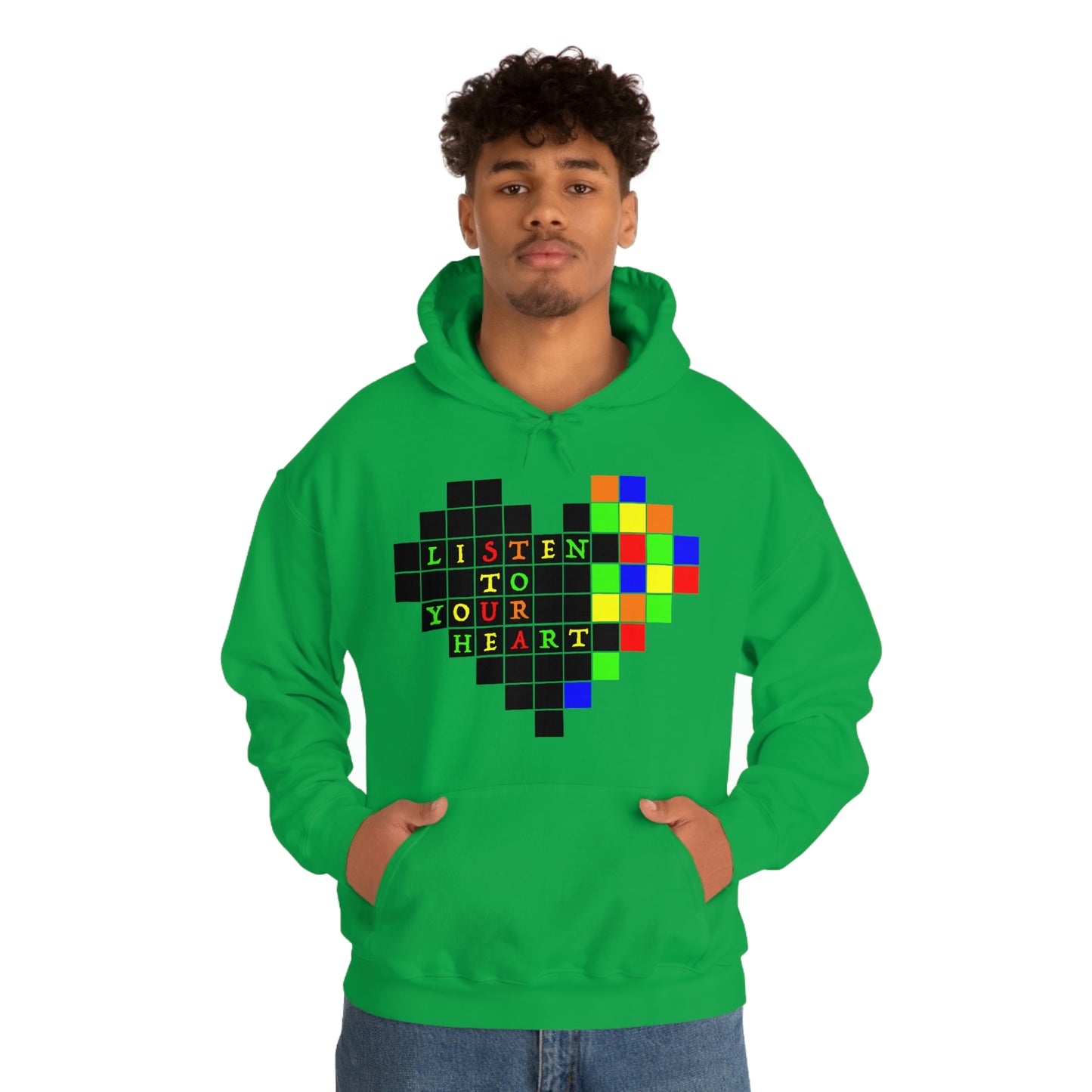 Unisex Heavy Blend™ Hooded Sweatshirt "Listen to your heart"