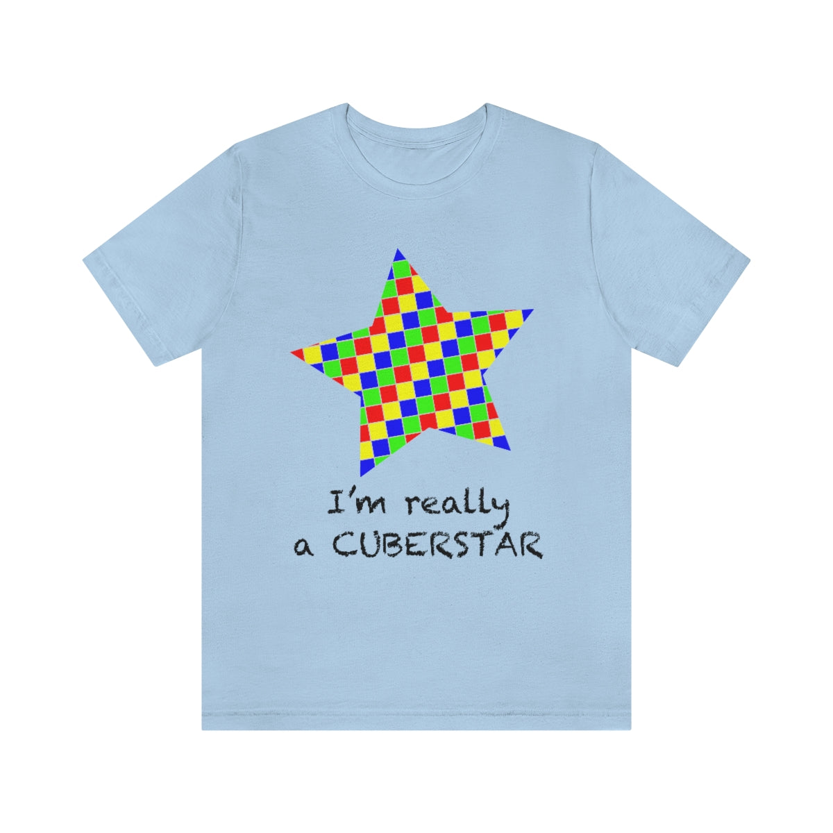 Unisex Jersey Short Sleeve Tee "I'm really a cuberstar"