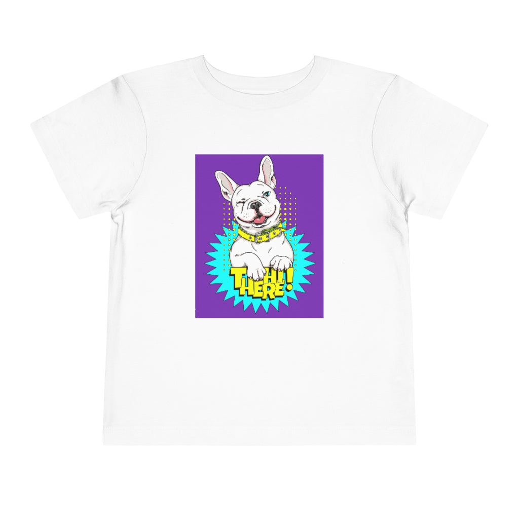 Kids Short Sleeve Tee "French bulldog Hi there!"