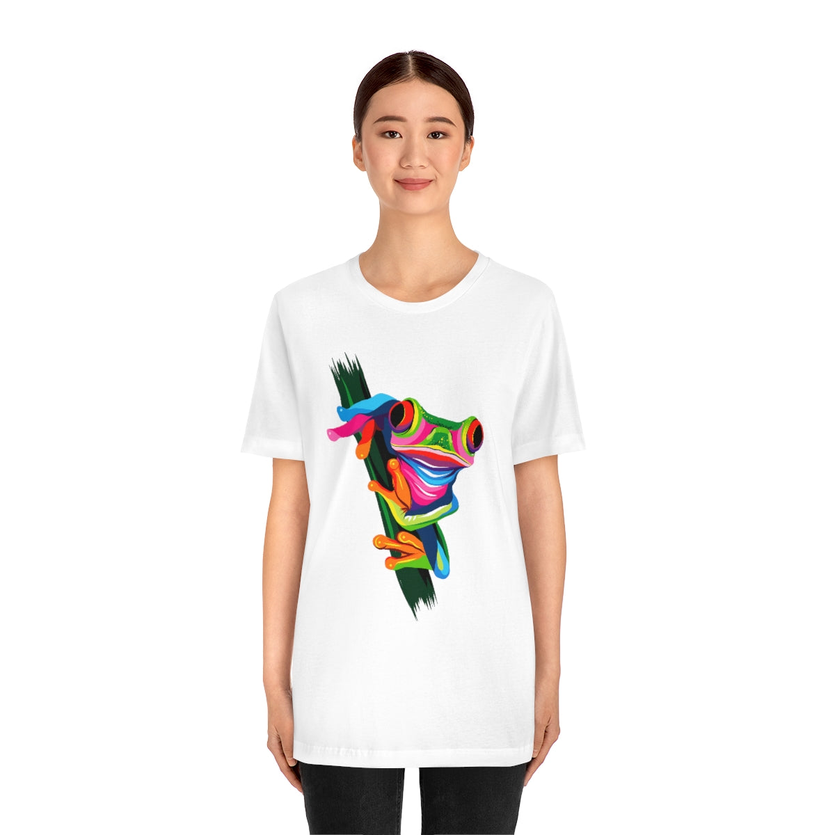 Unisex Jersey Short Sleeve Tee "Abstract colorful frog"