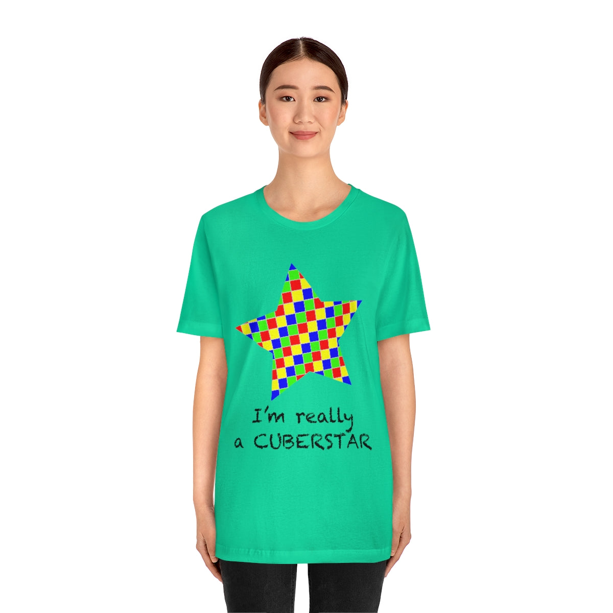 Unisex Jersey Short Sleeve Tee "I'm really a cuberstar"