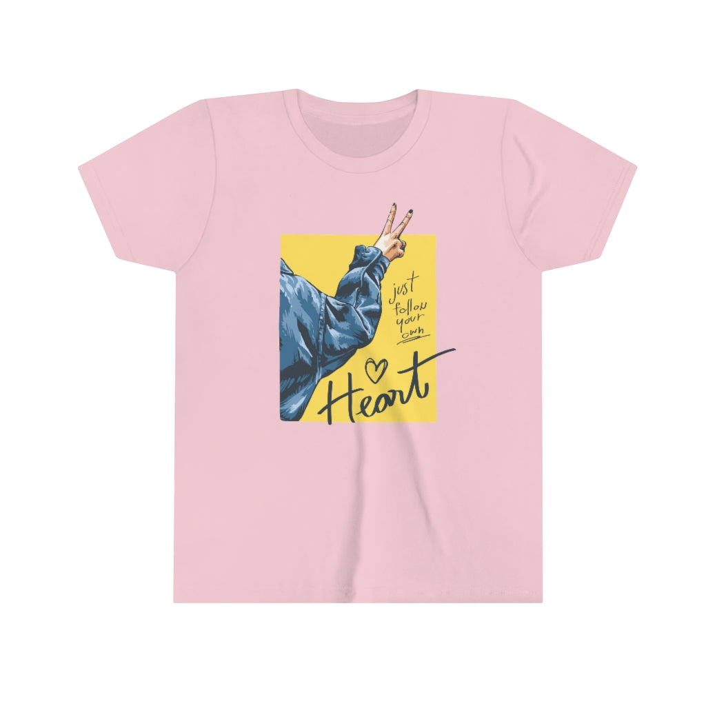 Youth Short Sleeve Tee "Follow your heart"