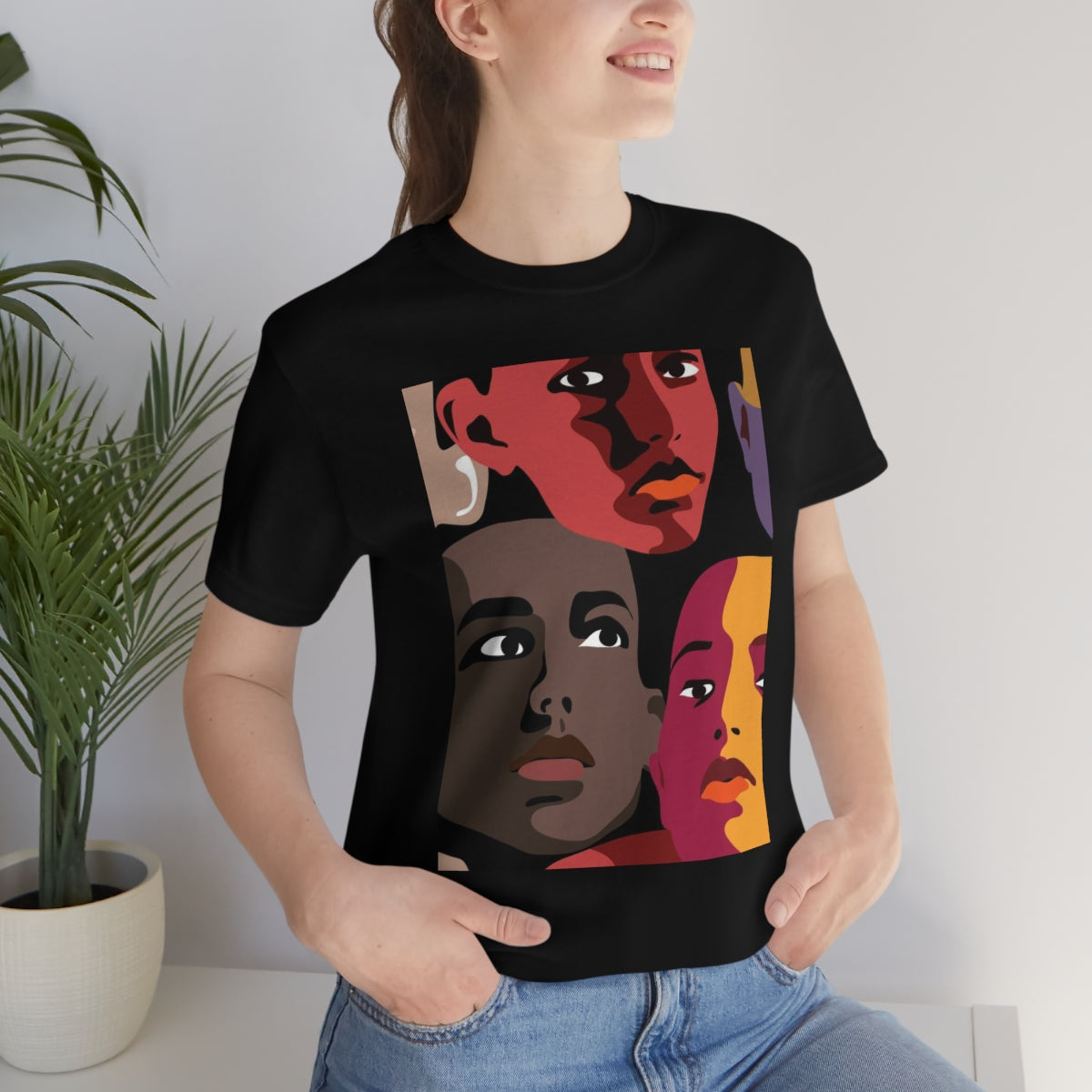 Unisex Jersey Short Sleeve Tee "Faces"