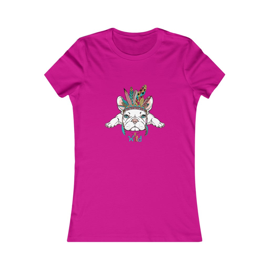 Women's Favorite Tee "French bulldog in Indian headdress"