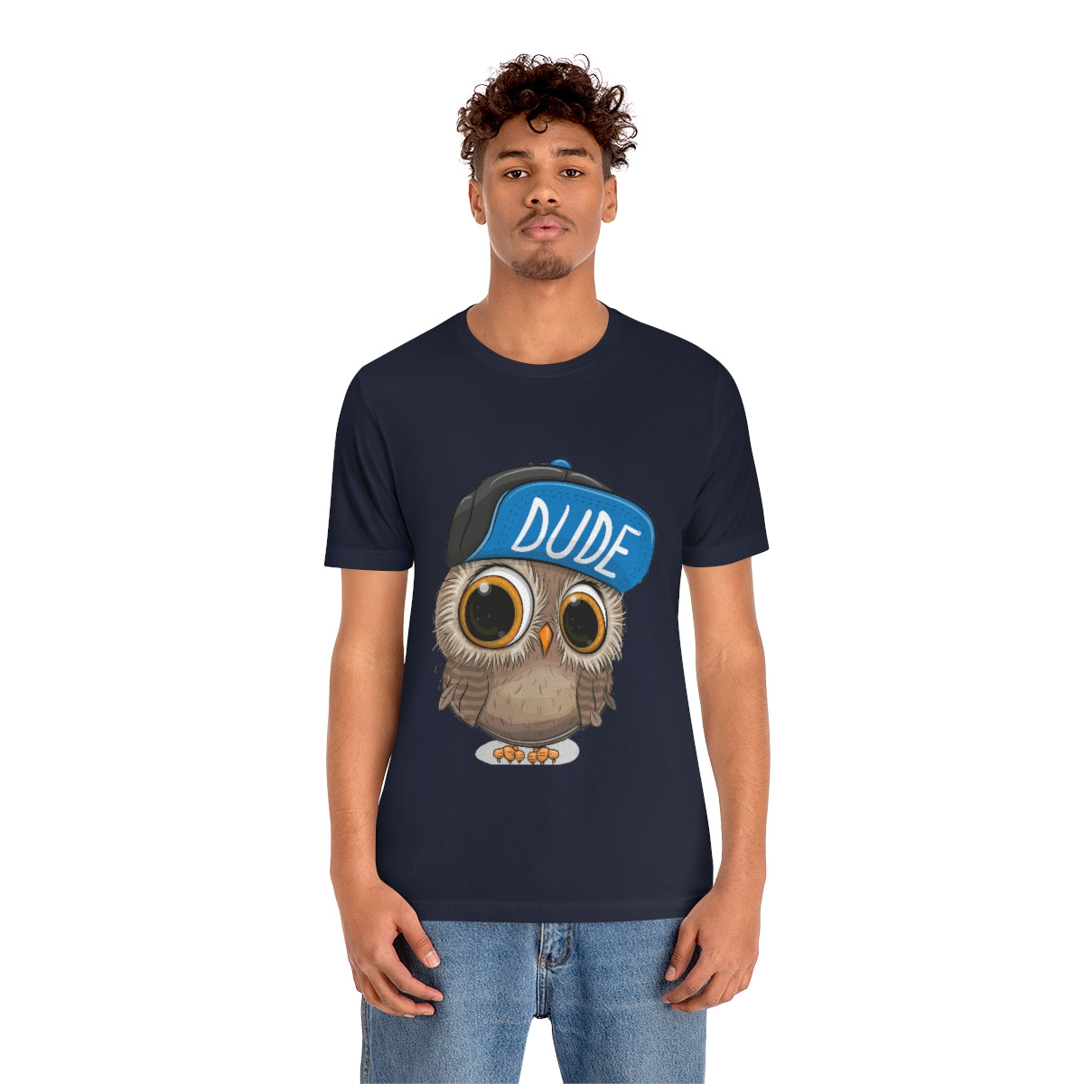 Unisex Jersey Short Sleeve Tee "Cute Cartoon Owl in a cap"