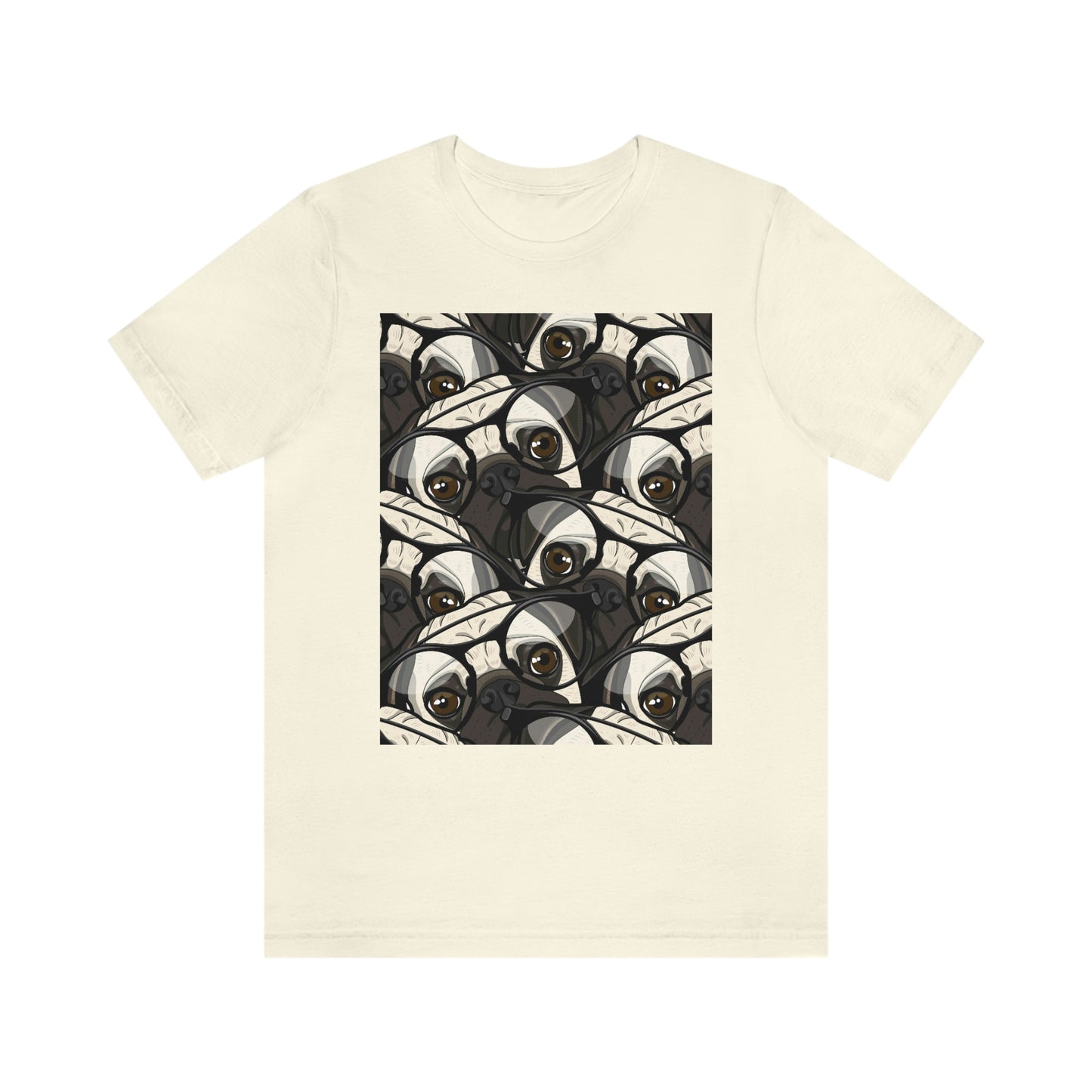 Unisex Jersey Short Sleeve Tee "Pugs pattern"