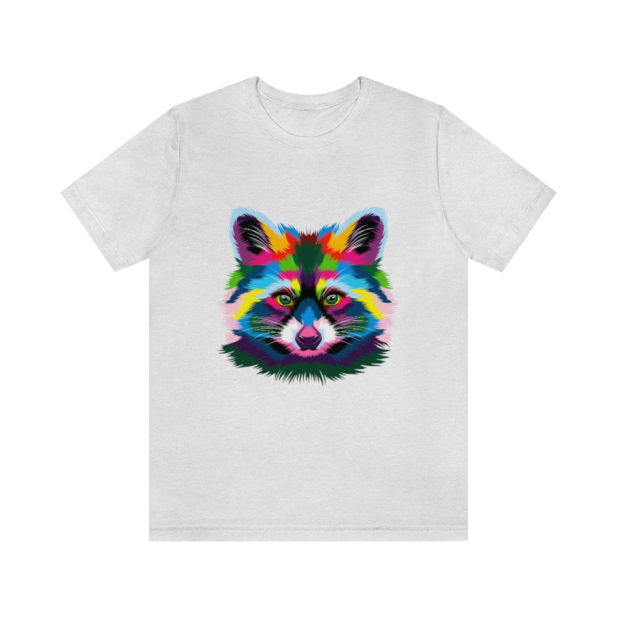 Unisex Jersey Short Sleeve Tee "Abstract colorful raccoon"