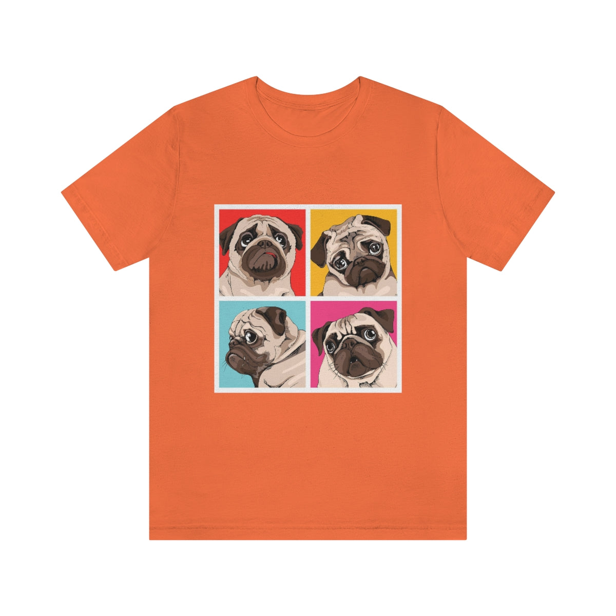 Unisex Jersey Short Sleeve Tee "Four Pugs"