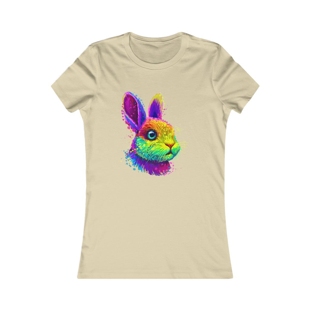 Women's Favorite Tee "Abstract colorful little rabbit"