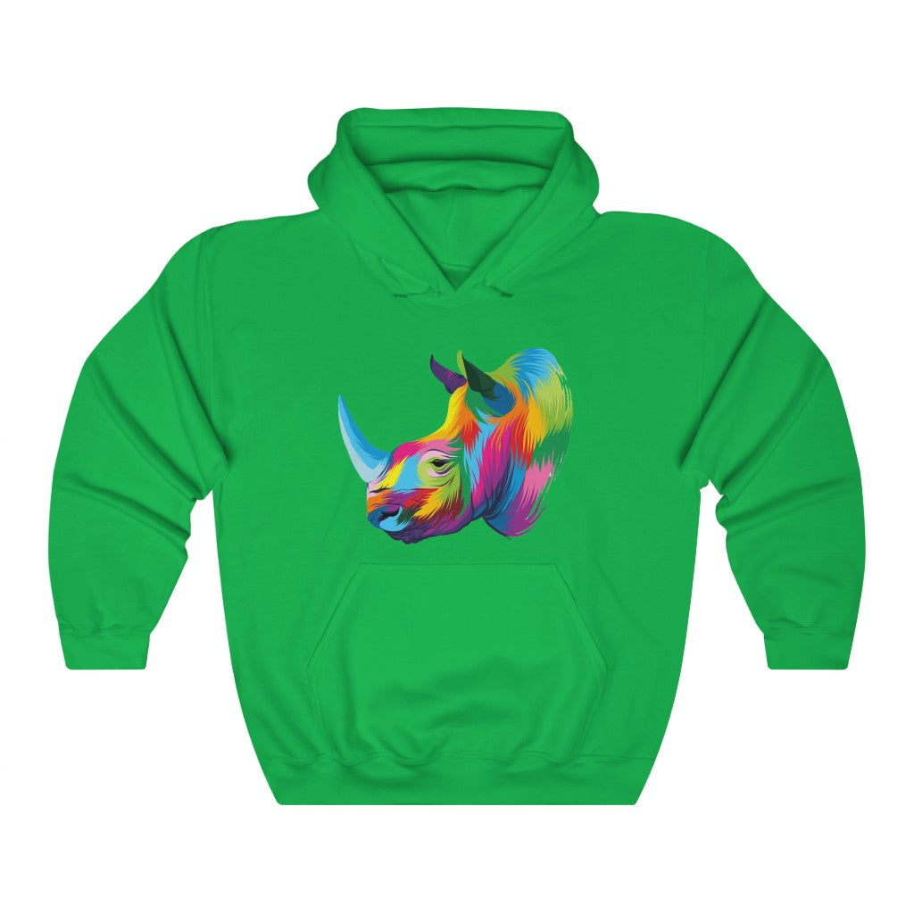 Unisex Heavy Blend™ Hooded Sweatshirt "Abstract colorful Rhino"