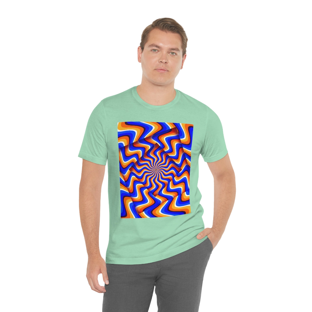 Unisex Jersey Short Sleeve Tee "Optical illusion Abstract turned frames"