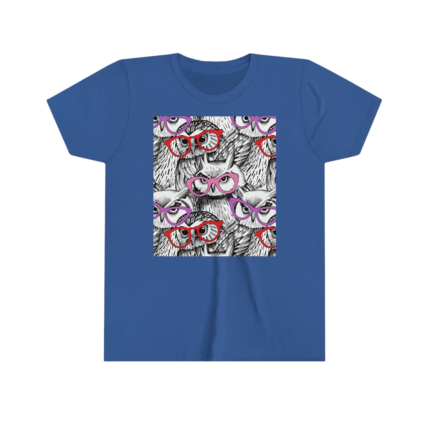 Youth Short Sleeve Tee "Pattern with owls"