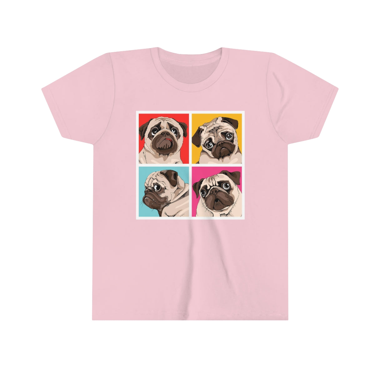Youth Short Sleeve Tee "Four Pugs"