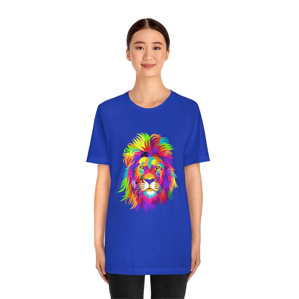Unisex Jersey Short Sleeve Tee "Colourful lion"