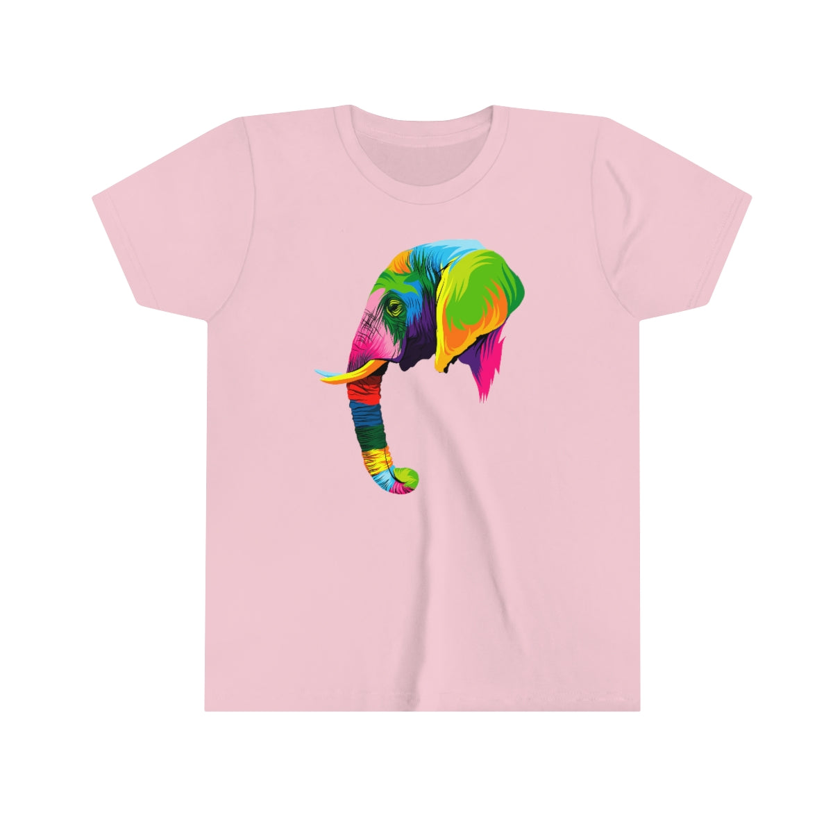 Youth Short Sleeve Tee "Abstract colorful elephant"
