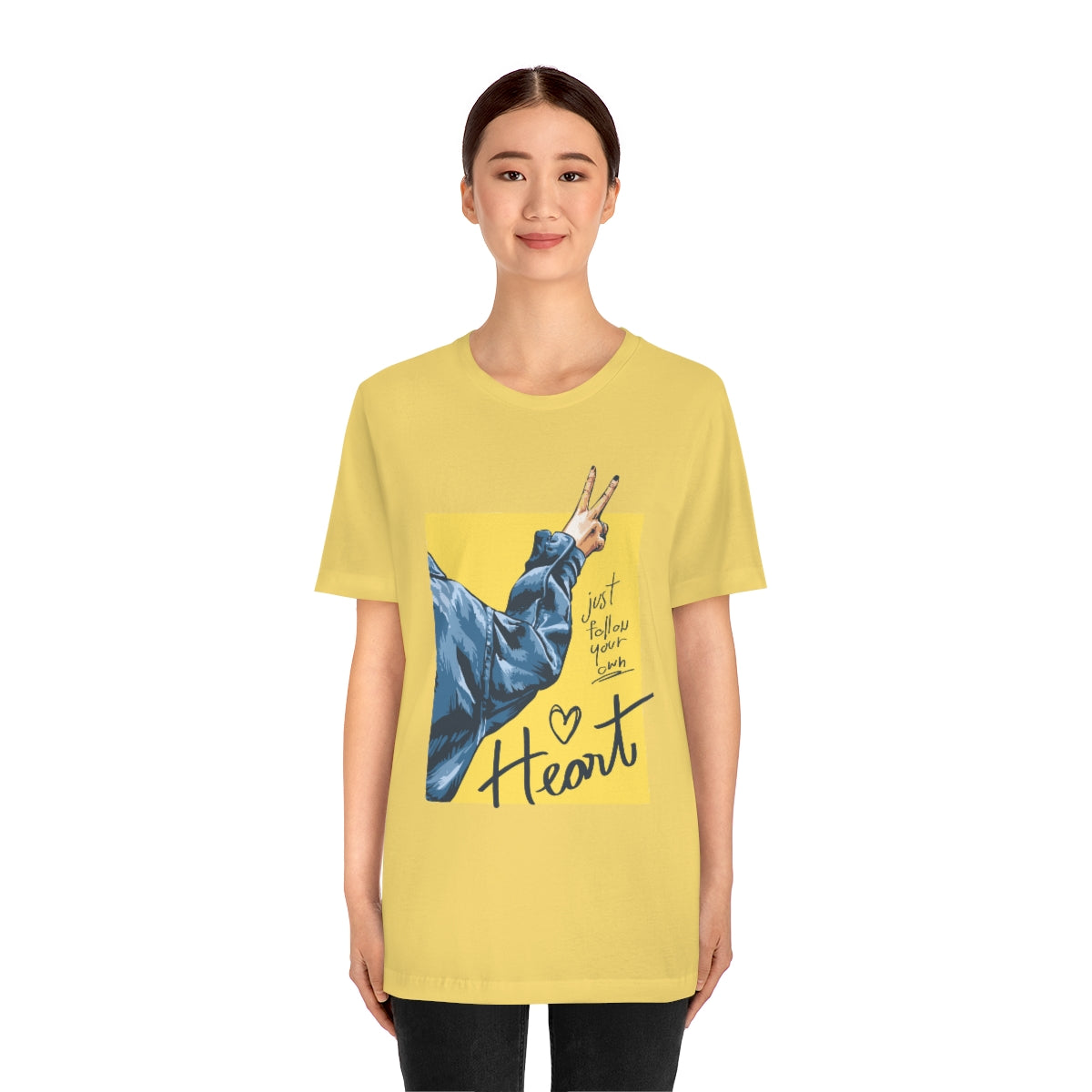 Unisex Jersey Short Sleeve Tee "Follow your heart"