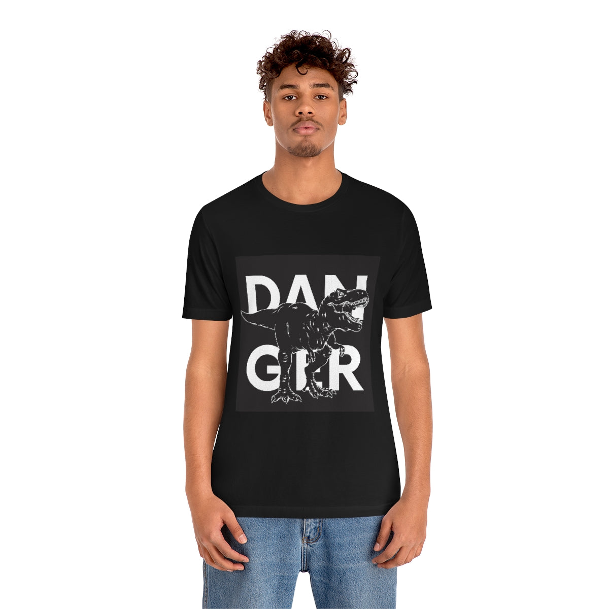 Unisex Jersey Short Sleeve Tee "Danger Dinosaur"