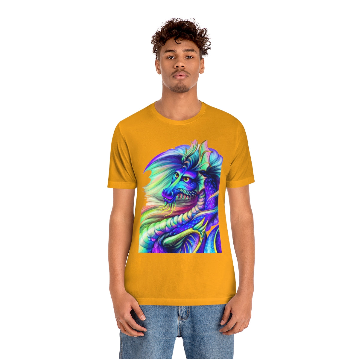 Unisex Jersey Short Sleeve Tee "Multi-colored dragon"