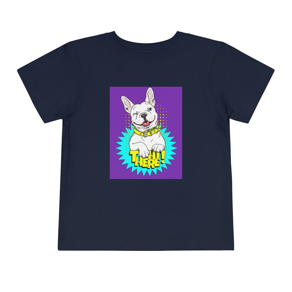 Kids Short Sleeve Tee "French bulldog Hi there!"