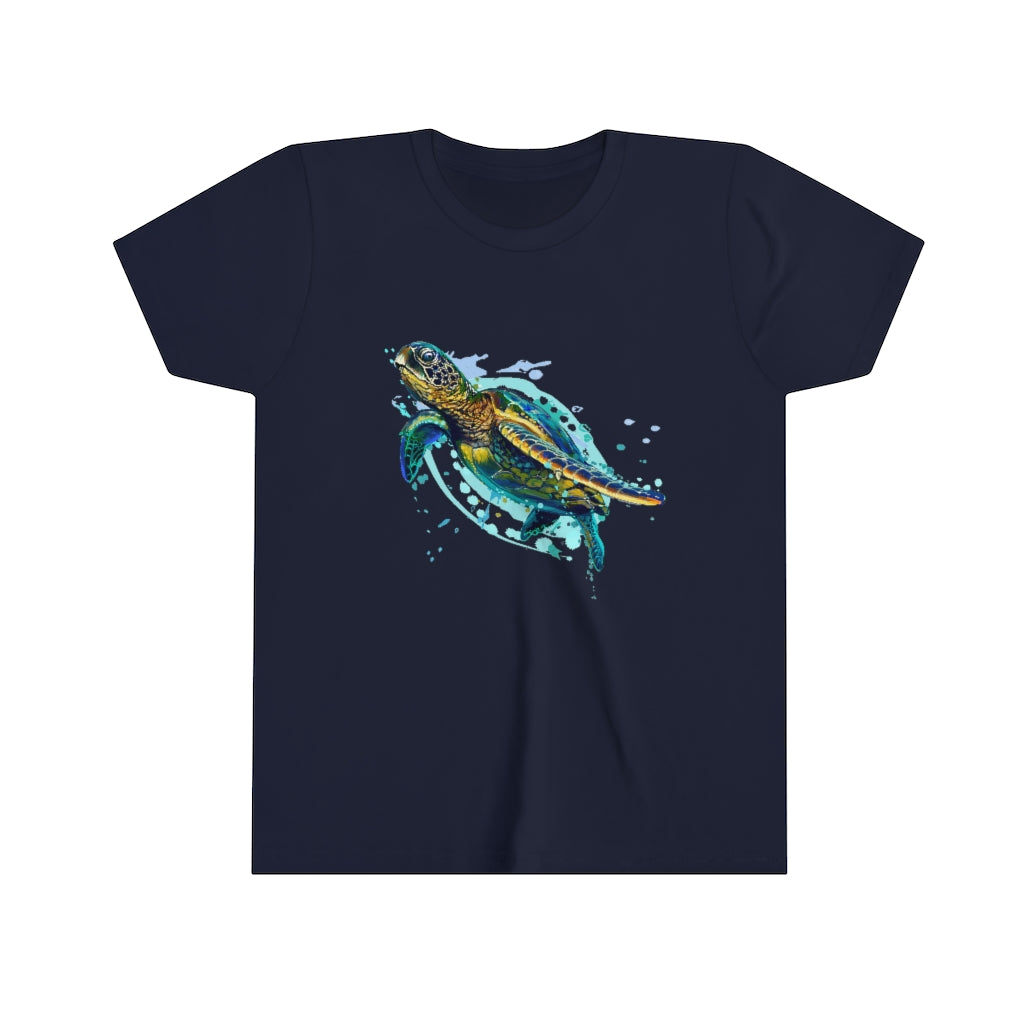 Youth Short Sleeve Tee "Sea colorful turtle"