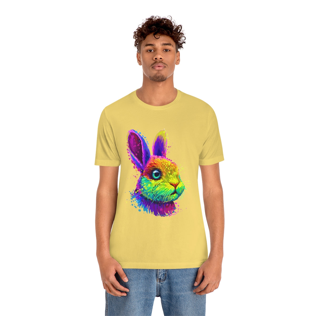 Unisex Jersey Short Sleeve Tee "Abstract colorful little rabbit"