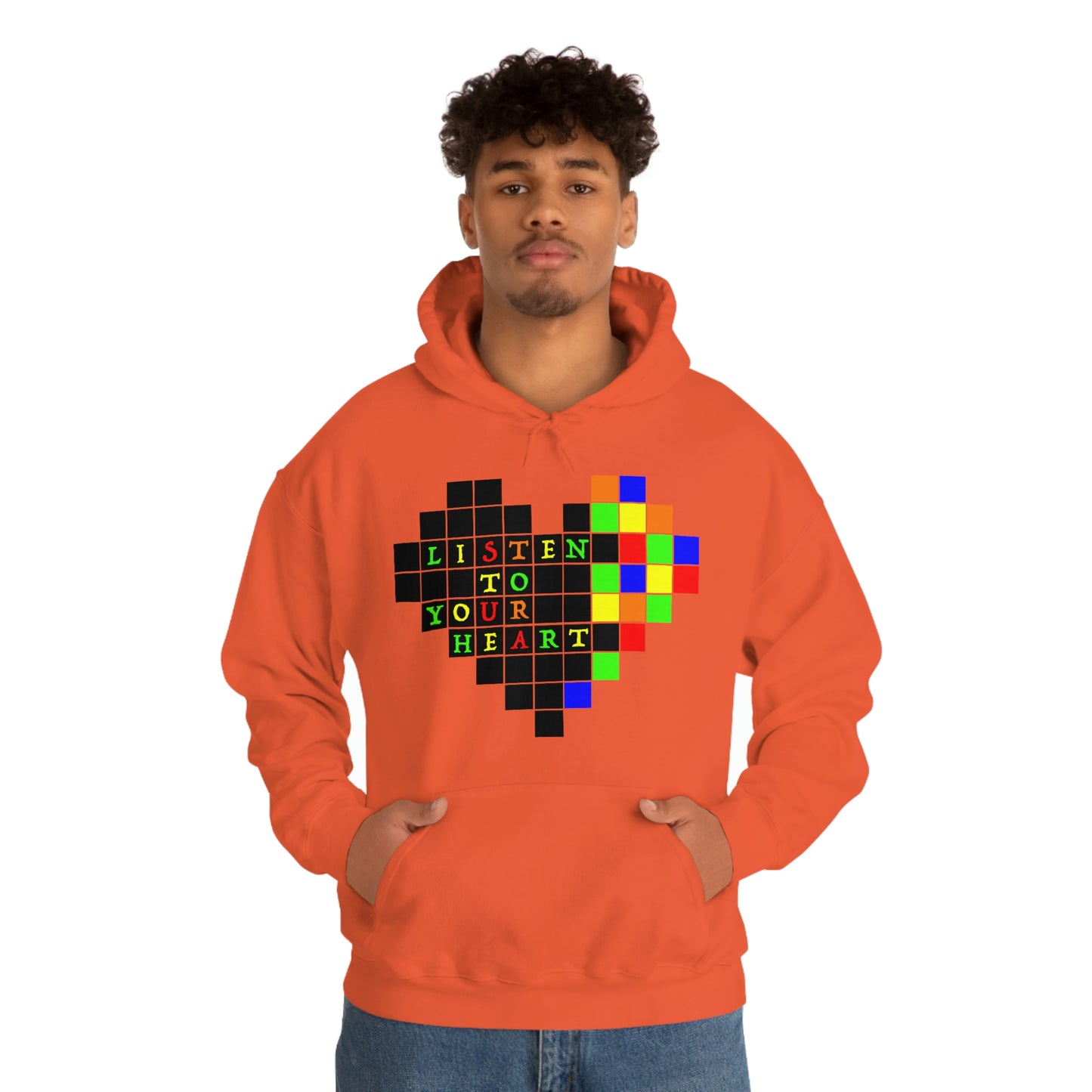 Unisex Heavy Blend™ Hooded Sweatshirt "Listen to your heart"