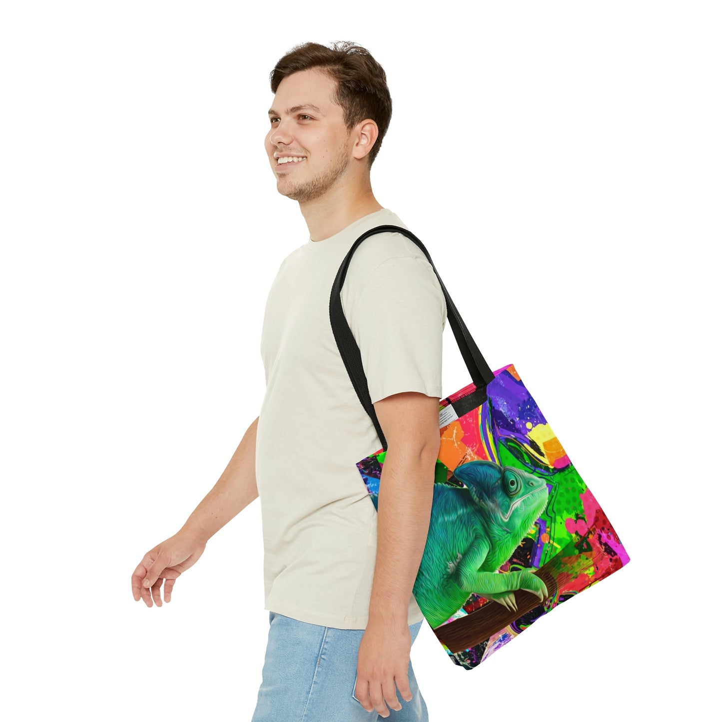 AOP Tote Bag "Chameleon color art"