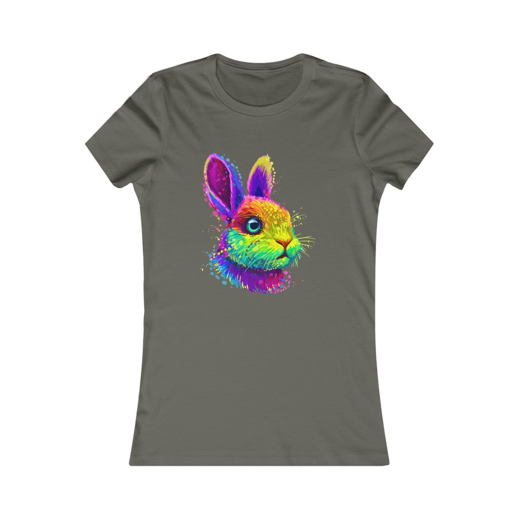 Women's Favorite Tee "Abstract colorful little rabbit"