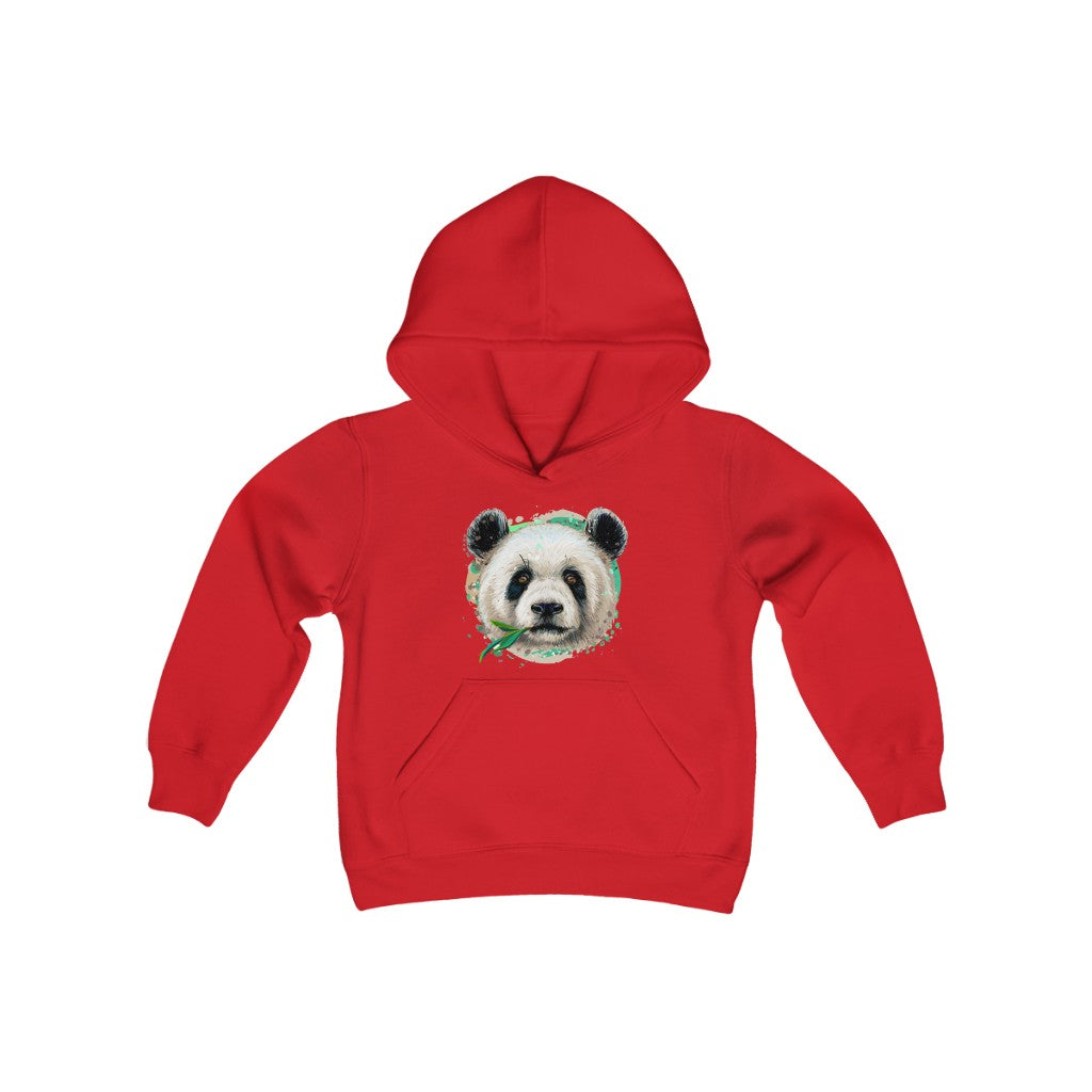 Youth Heavy Blend Hooded Sweatshirt "Colorful panda"
