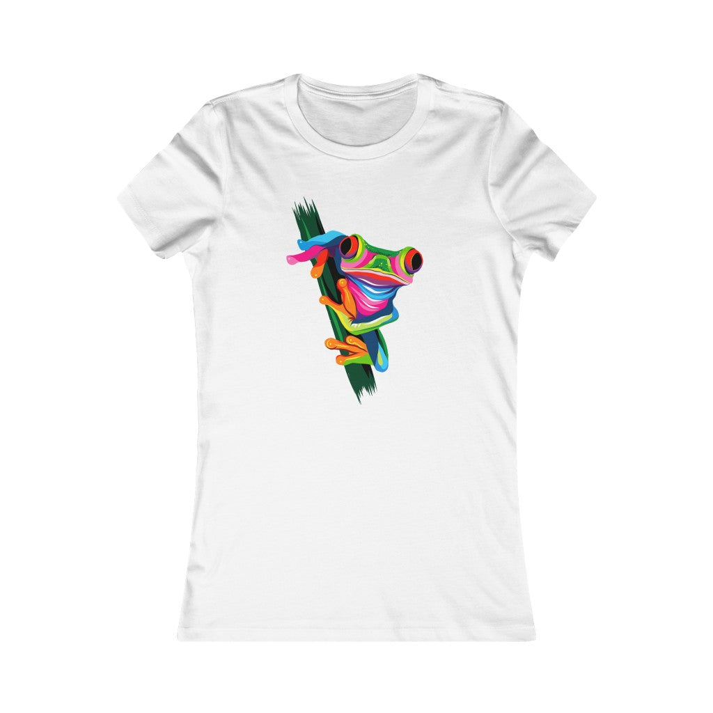 Women's Favorite Tee "Abstract colorful frog"
