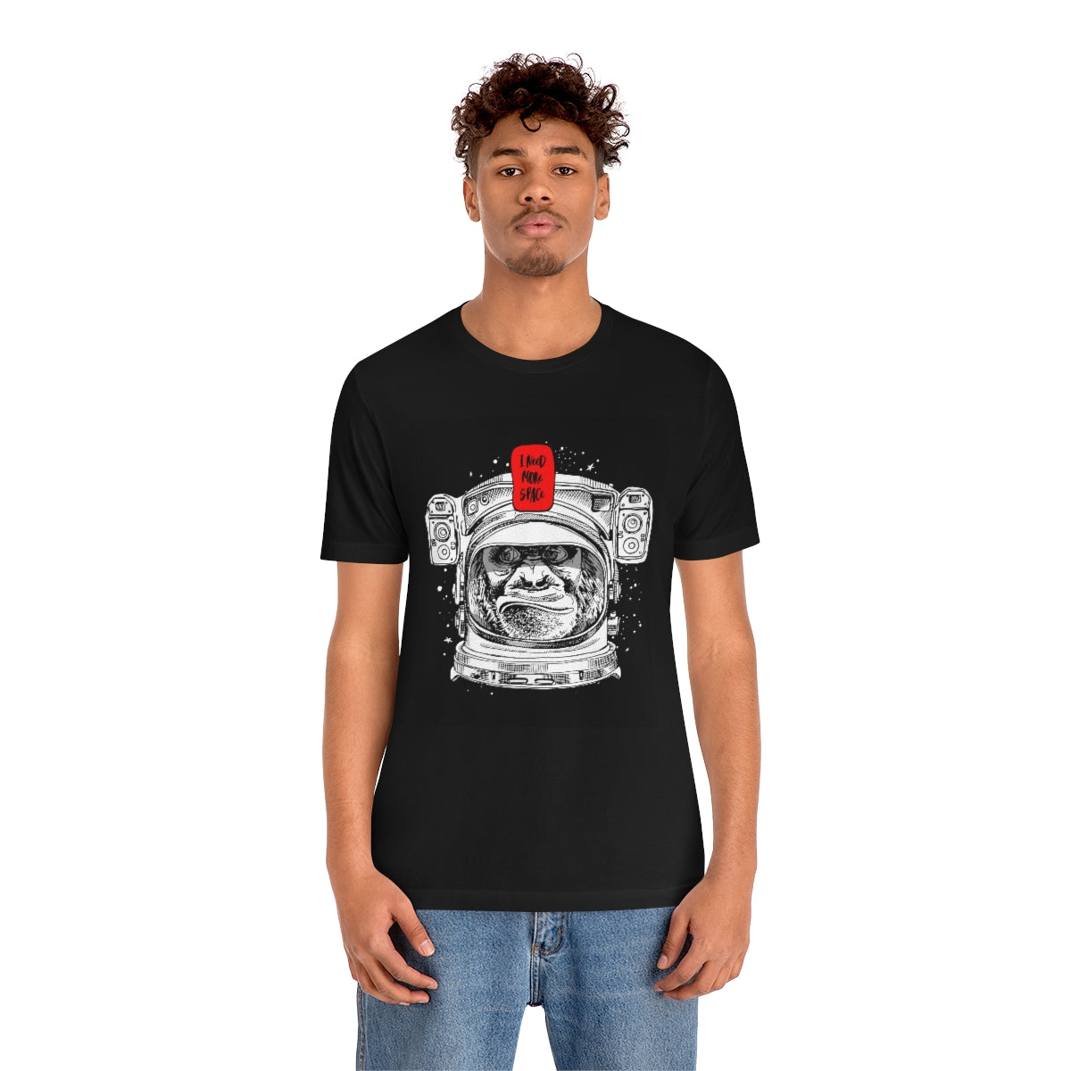 Unisex Jersey Short Sleeve Tee "Monkey is an astronaut"